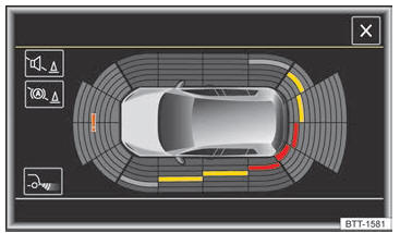Volkswagen Golf. Ayuda de aparcamiento