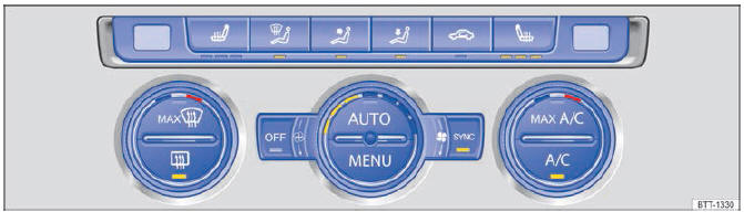 Volkswagen Golf. Calefactar, ventilar y refrigerar 