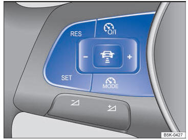 Volkswagen Golf. Control de crucero adaptativo (ACC) 