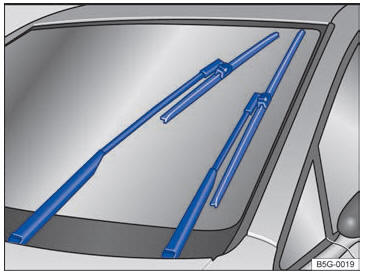 Volkswagen Golf. Escobillas limpiacristales 