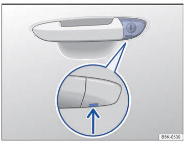 Volkswagen Golf. Puertas y tecla del cierre centralizado