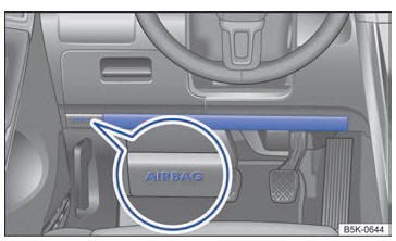 Volkswagen Golf. Sistema de airbags