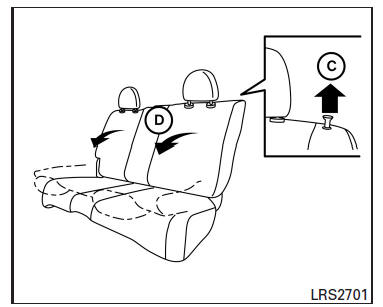 Nissan Note. Asiento trasero plegable