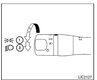 Nissan Note. Interruptor de faros y direccionales 