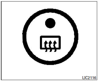 Nissan Note. Interruptor del desempañador del cristal trasero