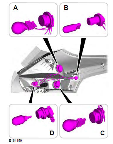 Ford Focus. Luces traseras: 5 puertas