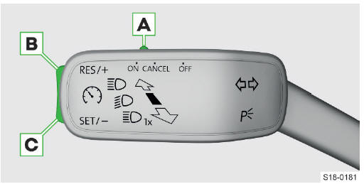 Skoda Octavia. Dispositivo de limitación de velocidad