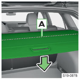 Skoda Octavia. Tapa del maletero enrollable